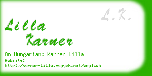 lilla karner business card